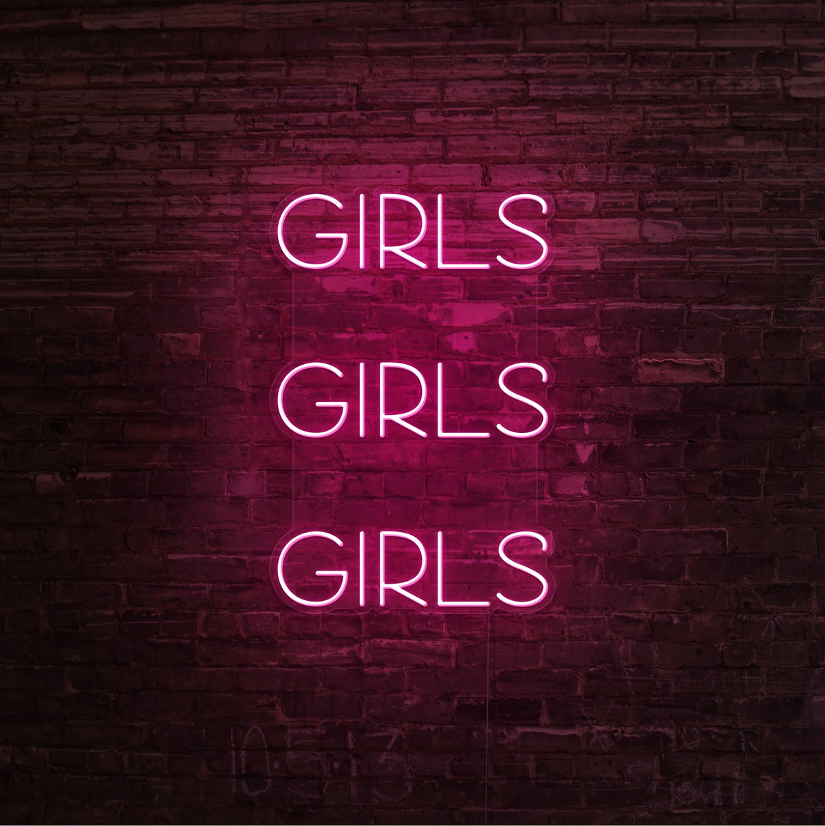 Girls girls girls store light up sign