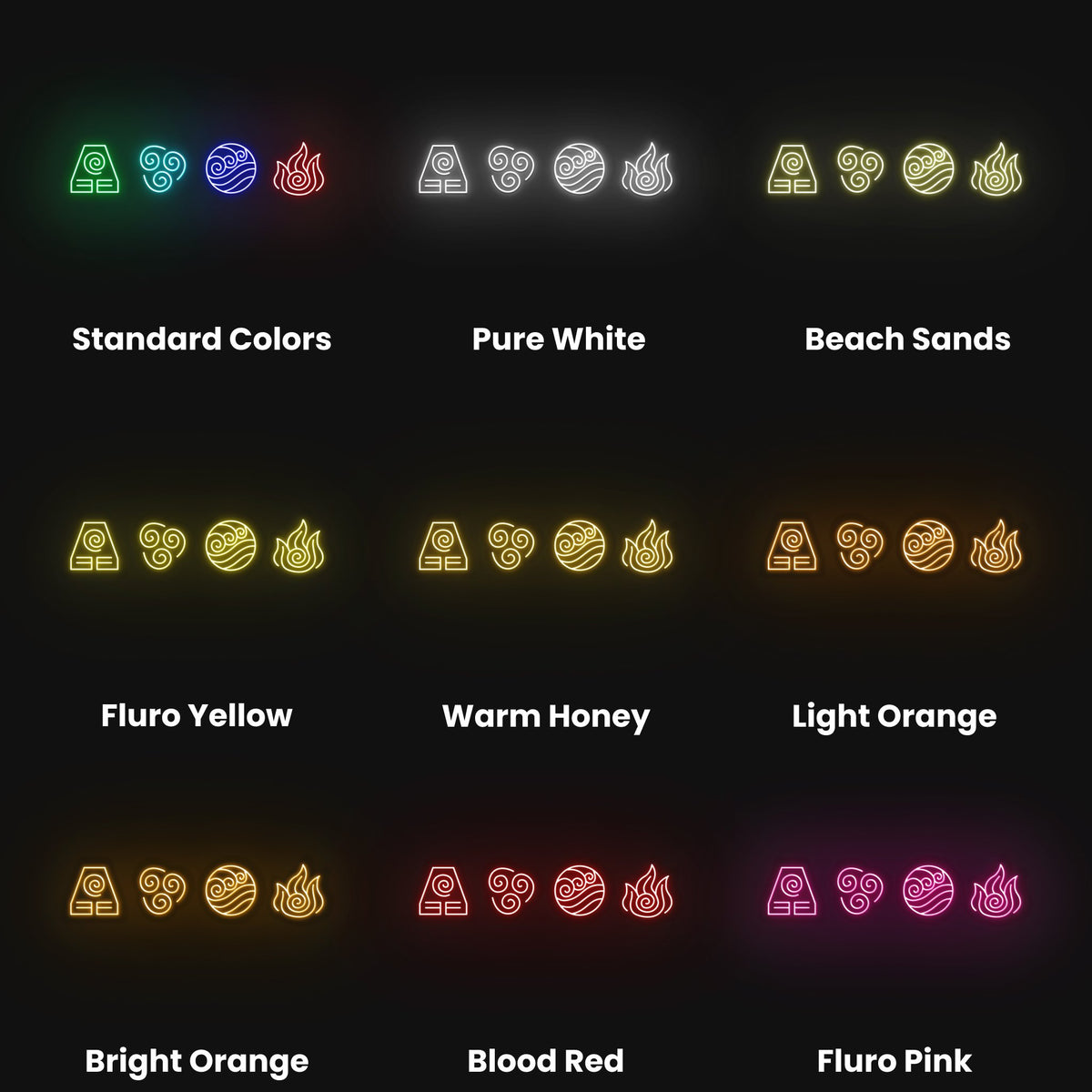 Avatar Elements Neon Sign