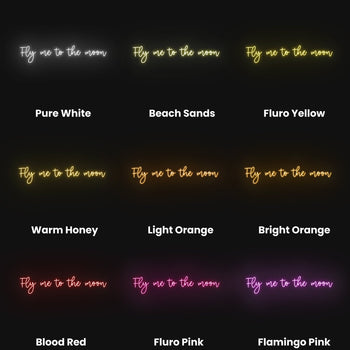 Fly Me To The Moon Neon Sign