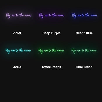 Fly Me To The Moon Neon Sign