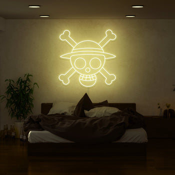 One Piece Skull Neon Sign