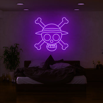 One Piece Skull Neon Sign