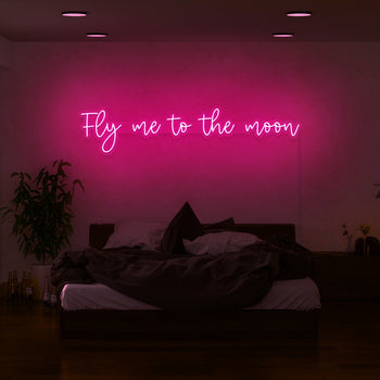 Fly Me To The Moon Neon Sign