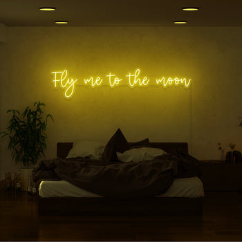 Fly Me To The Moon Neon Sign