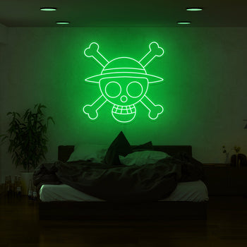 One Piece Skull Neon Sign