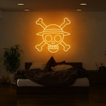 One Piece Skull Neon Sign