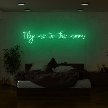 Fly Me To The Moon Neon Sign