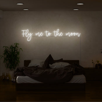 Fly Me To The Moon Neon Sign