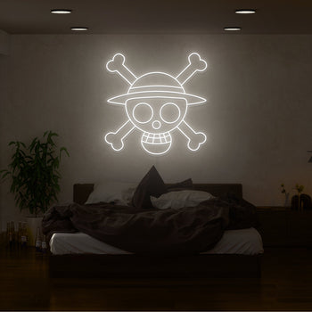 One Piece Skull Neon Sign