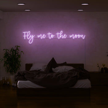 Fly Me To The Moon Neon Sign