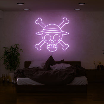 One Piece Skull Neon Sign