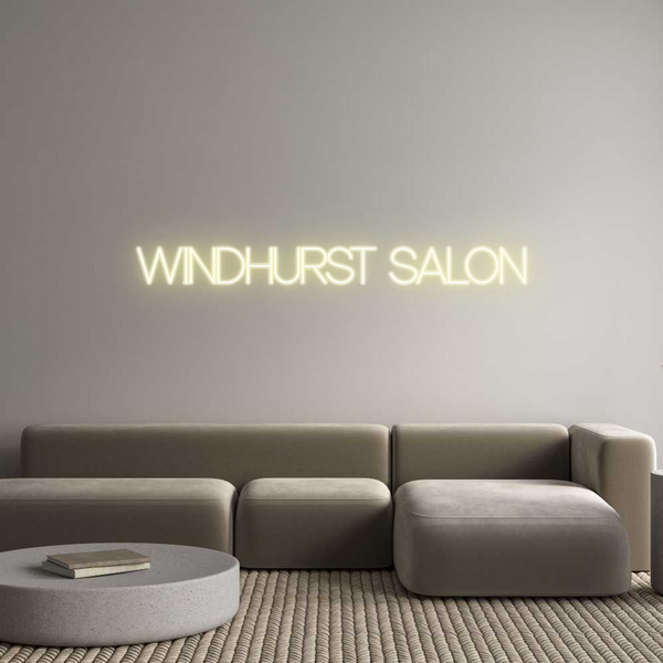 Custom Neon: WINDHURST SALON