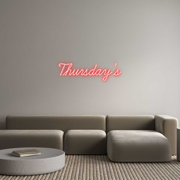 Custom Neon: Thursday’s