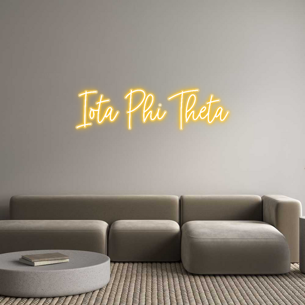 Custom Neon: Iota Phi Thet...