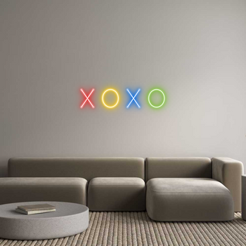 Custom Neon: X O X O