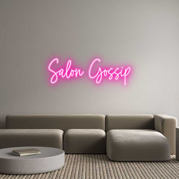 Custom Neon: Salon Gossip