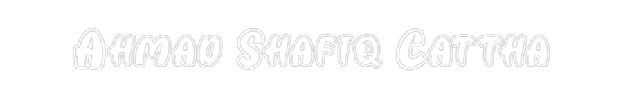 Custom Neon: Ahmad Shafiq ...