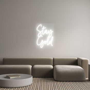 Custom Neon: Stay
Gold