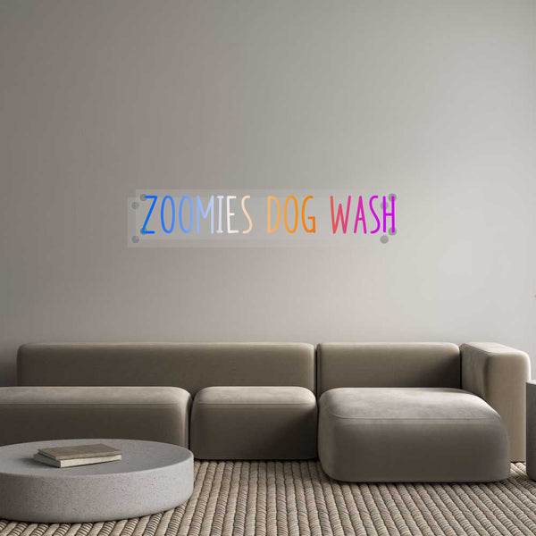 Custom Neon: zoomies dog w...