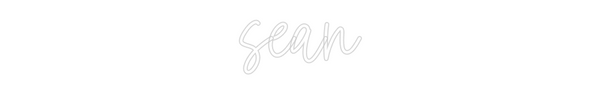 Custom Neon: sean