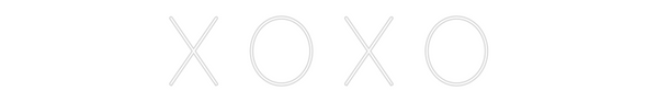 Custom Neon: X O X O