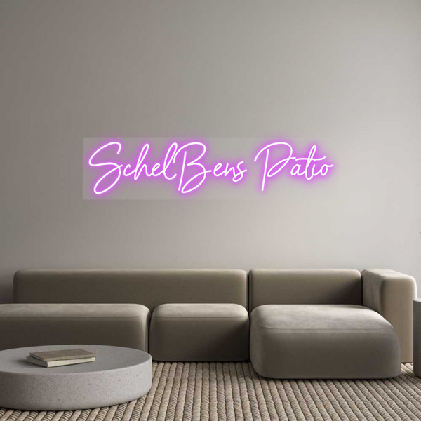 Custom Neon: SchelBens Patio