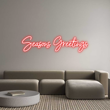 Custom Neon: Seasons Greet...