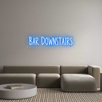 Custom Neon: Bar Downstairs