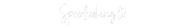 Custom Neon: Speedcubing.tv