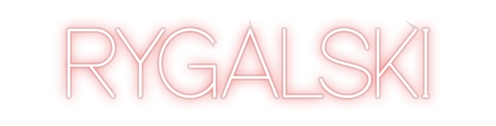 Custom Neon: RYGALSKI