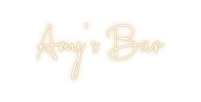 Custom Neon: Amy's Bar