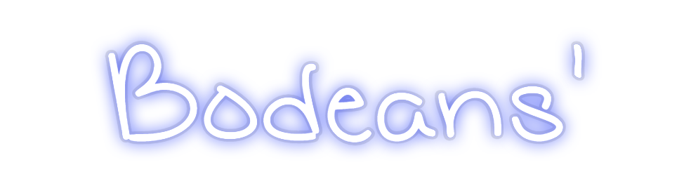 Custom Neon: Bodeans'