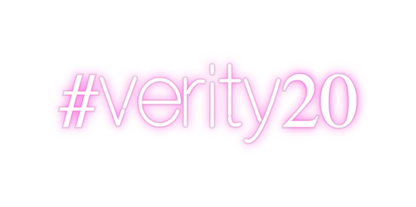 Custom Neon: #verity20