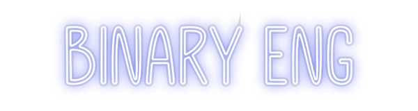 Custom Neon: Binary ENG