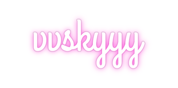 Custom Neon: vvskyyy