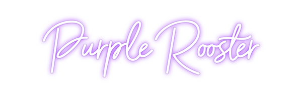 Custom Neon: Purple Rooster