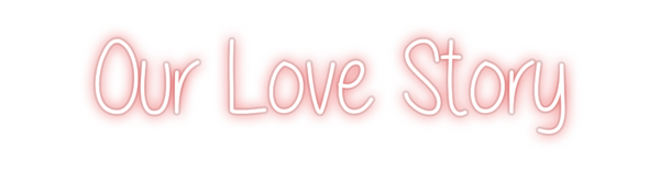 Custom Neon: Our Love Story