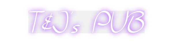 Custom Neon: T&J's PUB