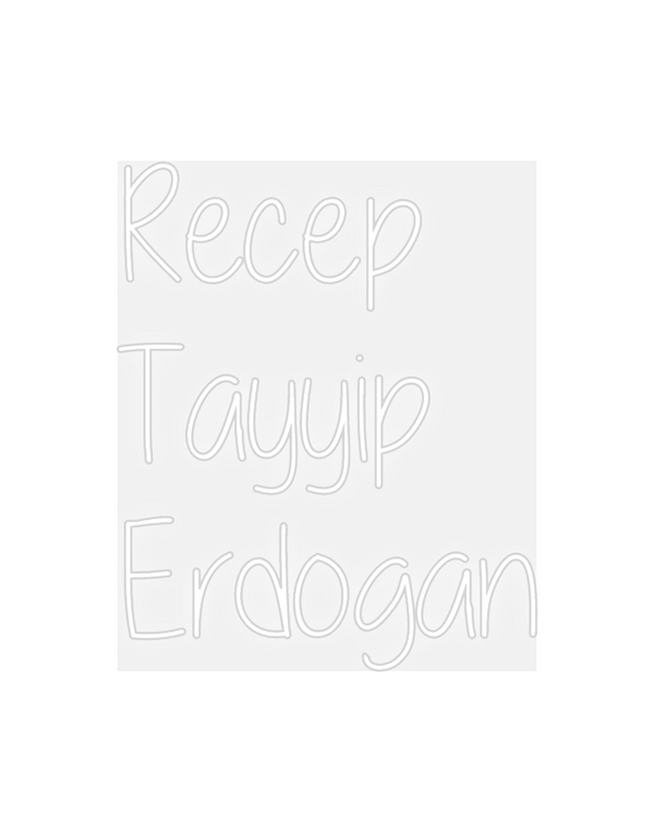Custom Neon: Recep
Tayyip
...