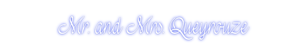 Custom Neon: Mr. and Mrs. ...