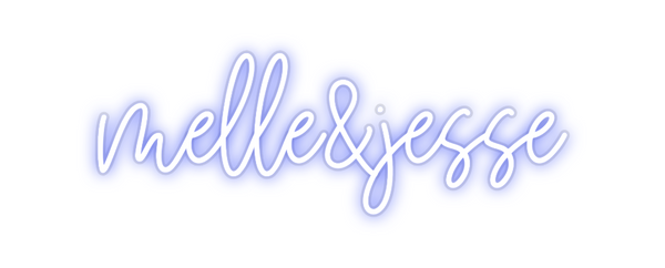 Custom Neon: melle&jesse