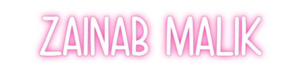 Custom Neon: ZAINAB MALIK