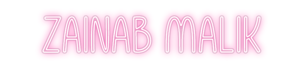 Custom Neon: Zainab Malik