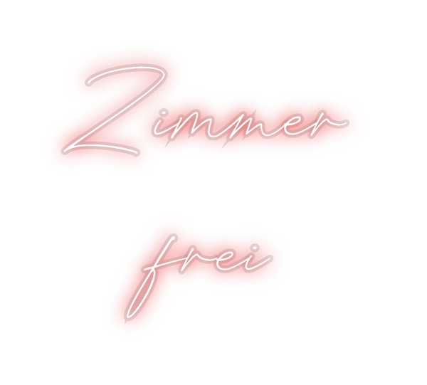 Custom Neon: Zimmer
frei