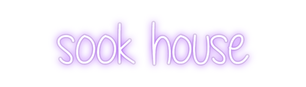 Custom Neon: sook house
