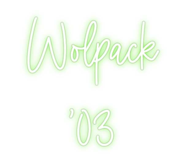 Custom Neon: Wolpack 
'03