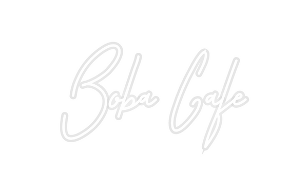 Custom Neon: Boba Cafe