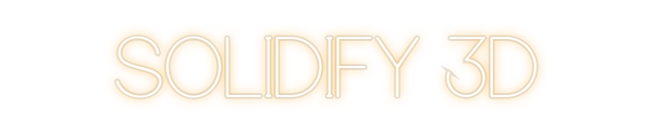 Custom Neon: SOLIDIFY 3D