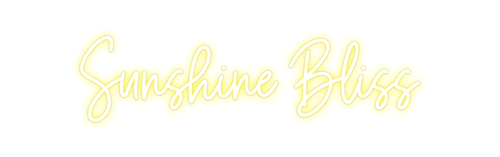 Custom Neon: Sunshine Bliss