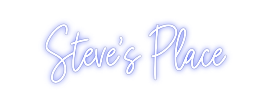 Custom Neon: Steve's Place